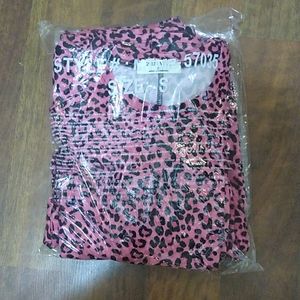 Zenana Leopard Top & Jogger  Size Small